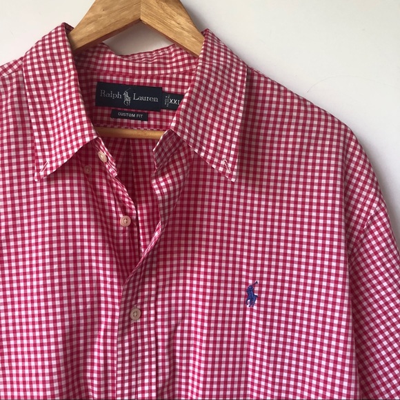 Ralph Lauren Other - RALPH LAUREN HOT PINK & WHITE CHECK BUTTON DOWN